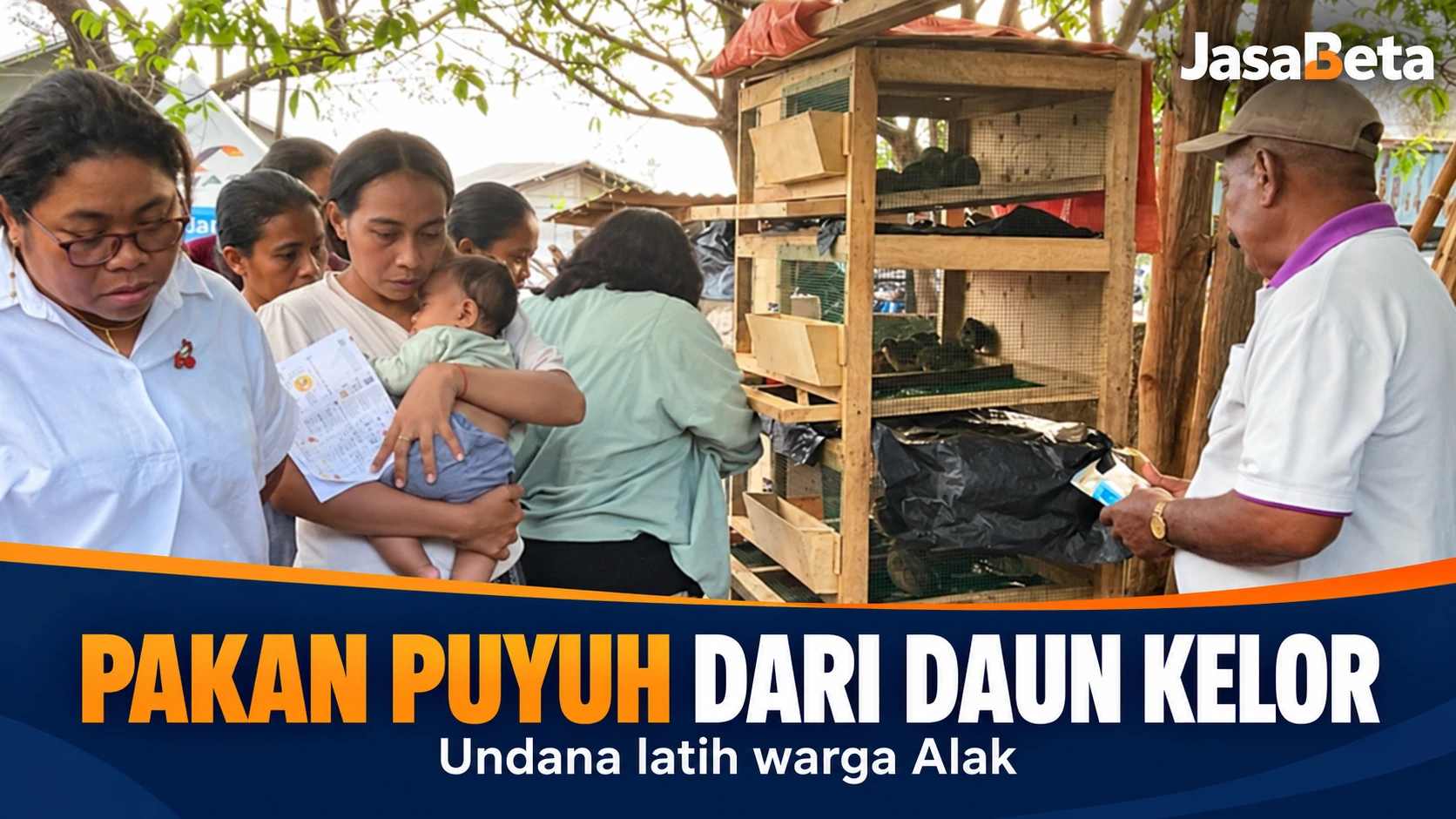 Undana Latih Warga Alak Olah Daun Kelor untuk Pakan Puyuh