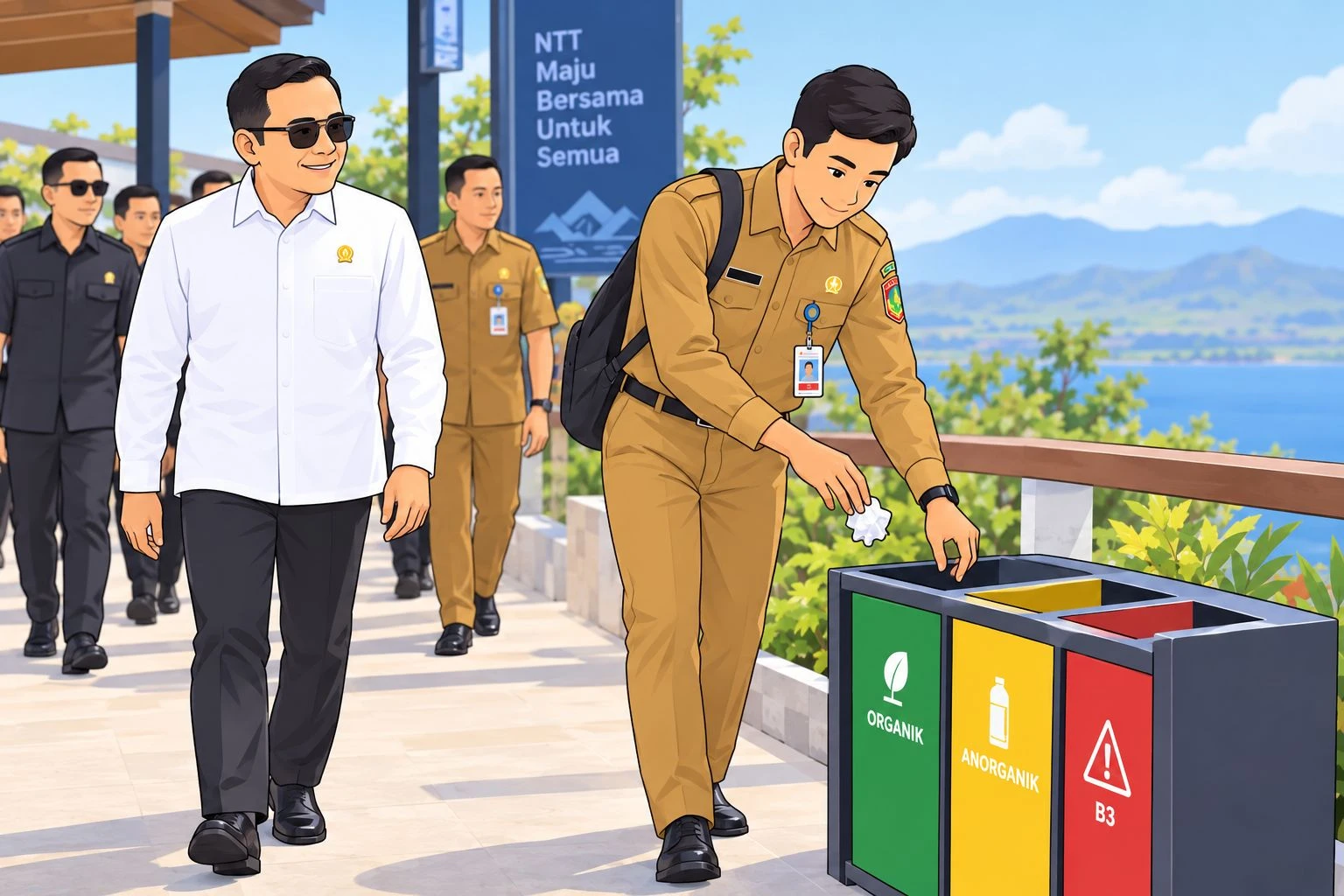 Ilustrasi dalam artikel LiputanNTT tentang ajudan gubernur dan kebersihan; bukan foto peristiwa Hansisi.