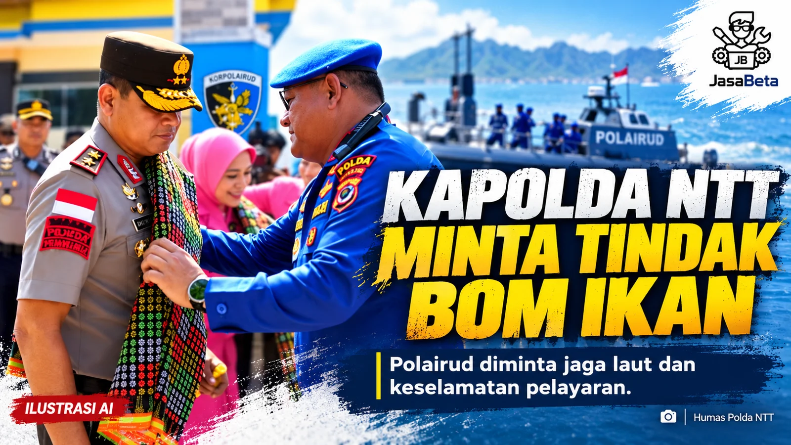 Ilustrasi AI berdasarkan gambar sumber berita