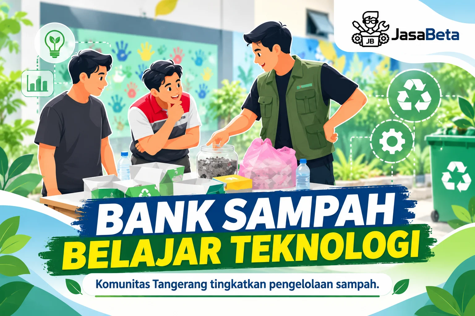 Ilustrasi berita: Bank Sampah Melati Tangerang Belajar Pengelolaan Sampah Berbasis Teknologi