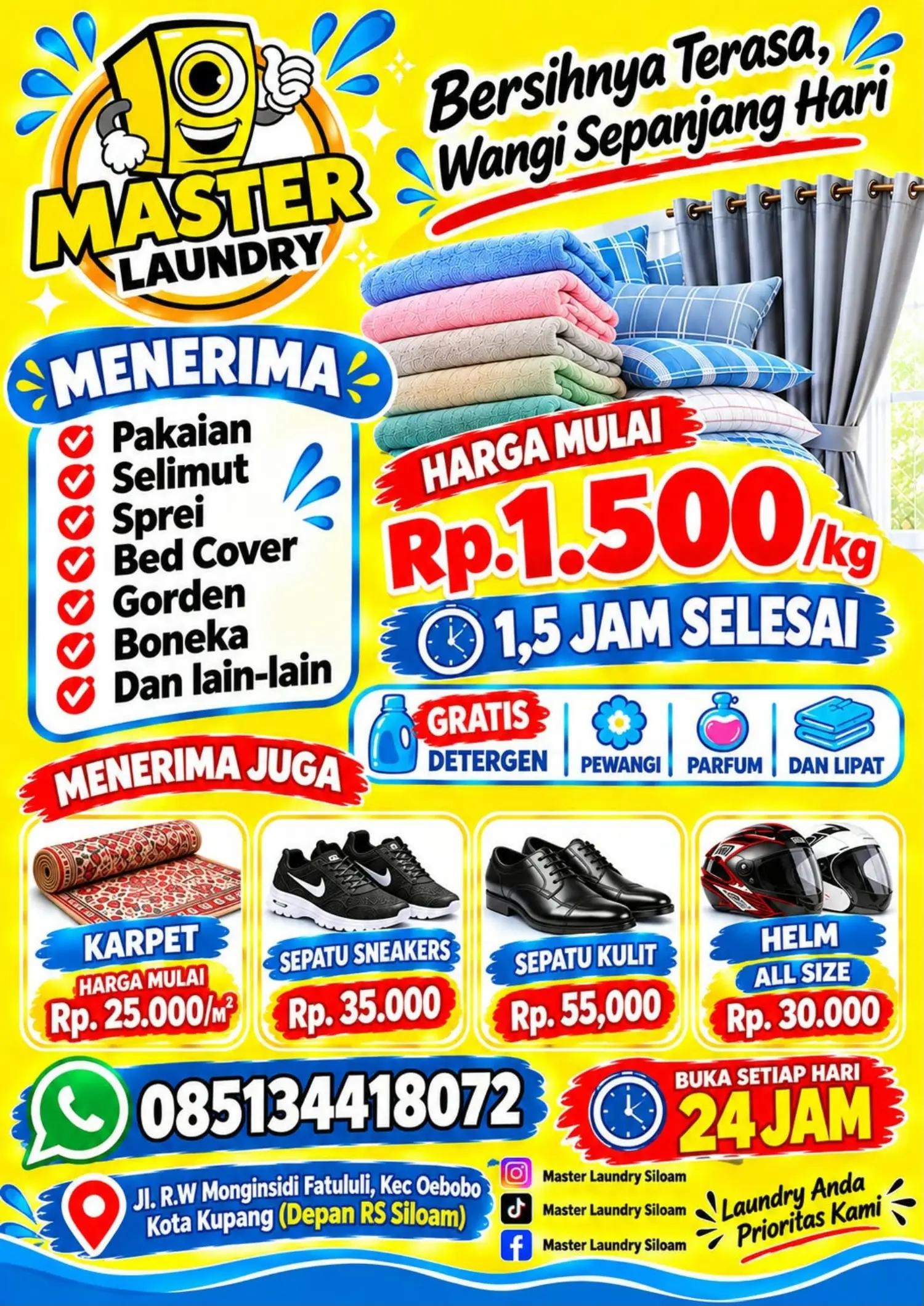 Hasil pekerjaan 1 untuk Master Laundry Siloam Kupang