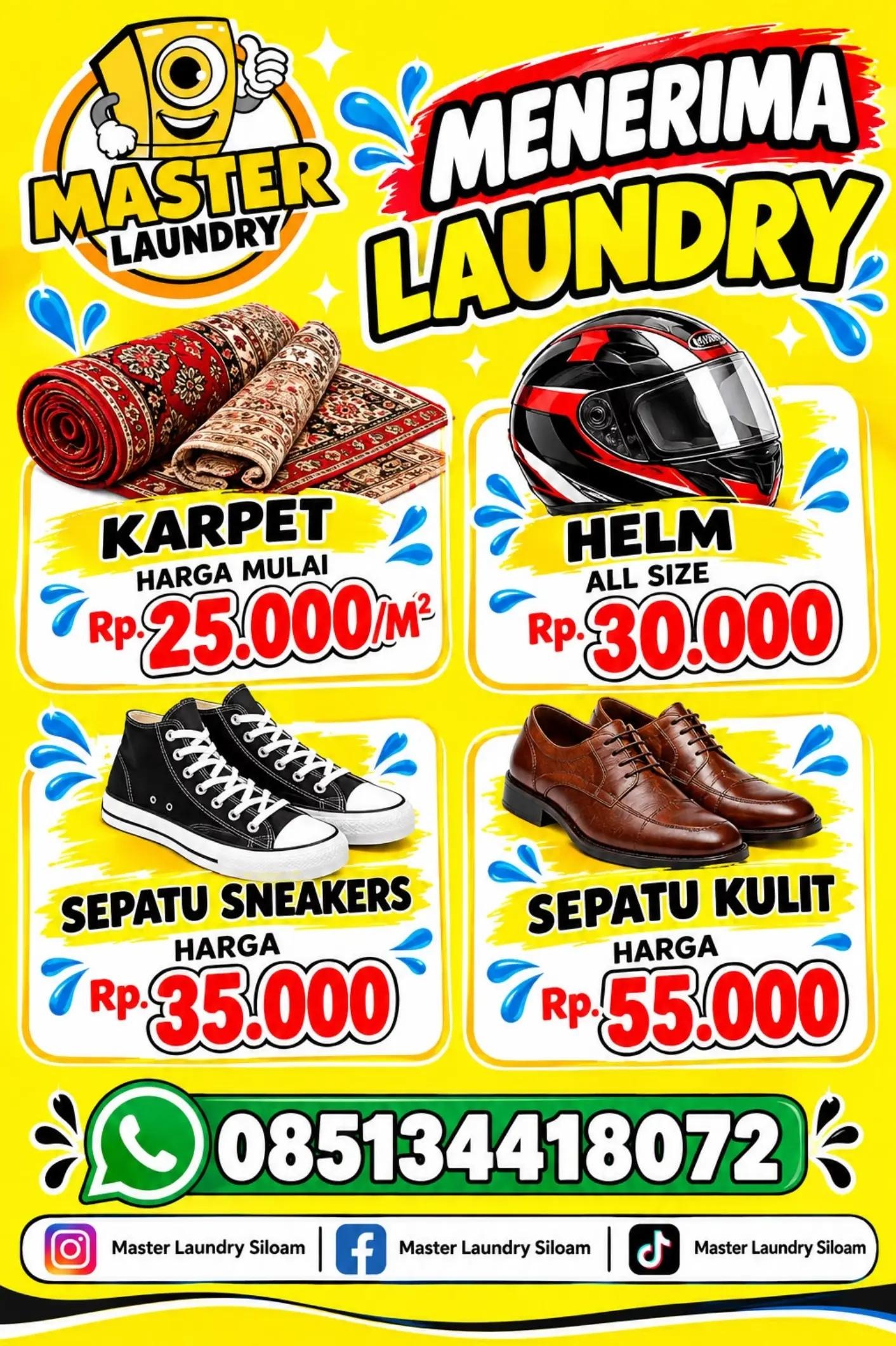 Hasil pekerjaan 3 untuk Master Laundry Siloam Kupang